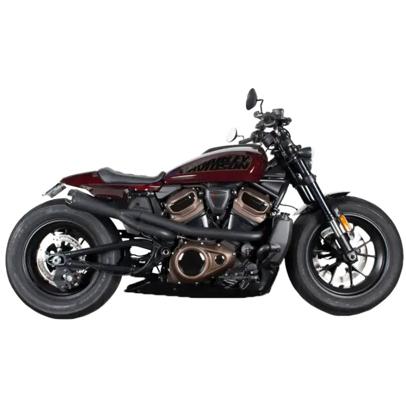 Comp S 2in1 Exh Sportster Black W/Cf End Cap