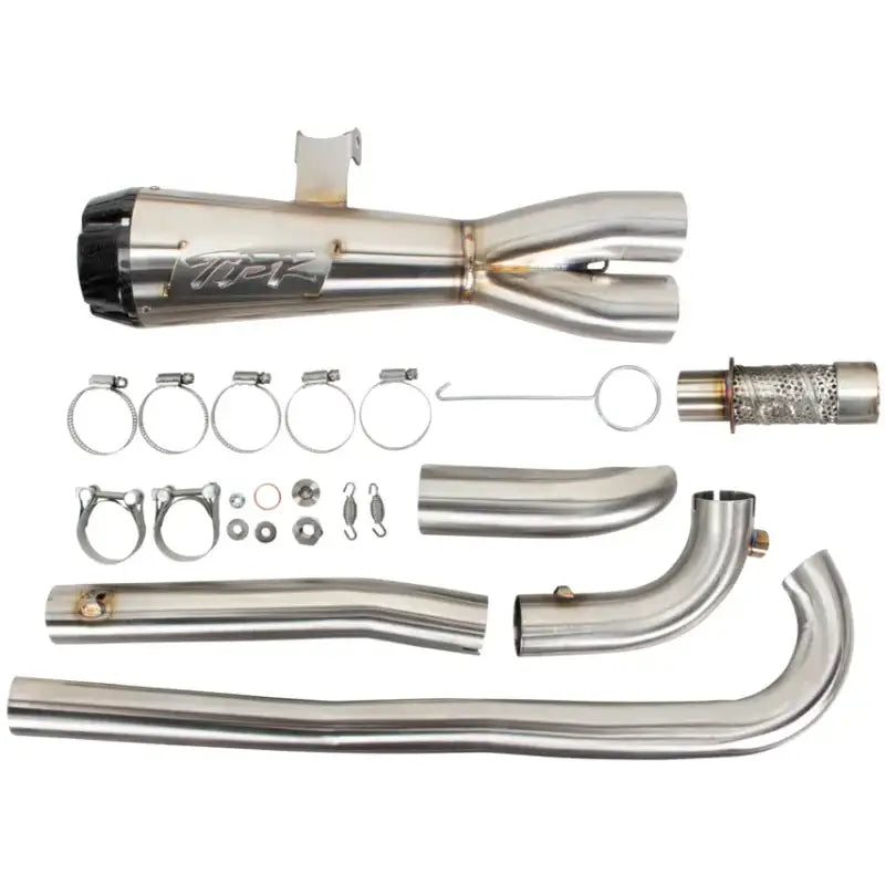 Comp S 2in1 Exh Sportster Brushed W/Cf End Cap - Powersports