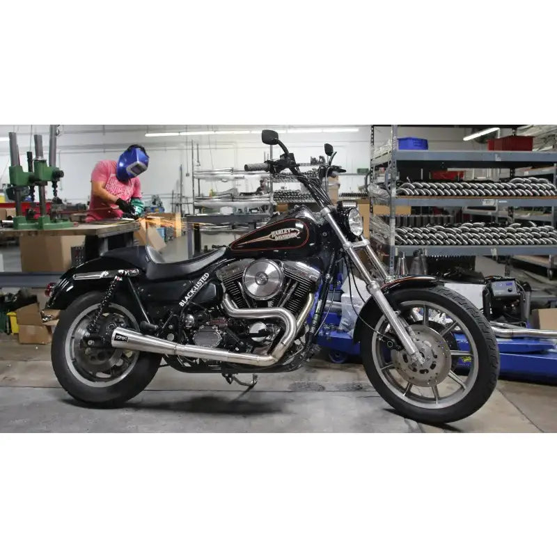 TBR Comp S 2in1 Exhaust Fxr Brushed W/Cf End Cap for Powersports