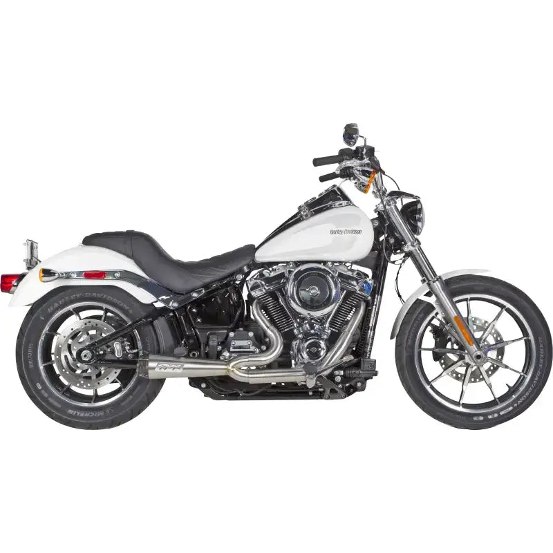 Comp S 2in1 Exhaust Softail Brushed W/Carbon End Cap - Powersports