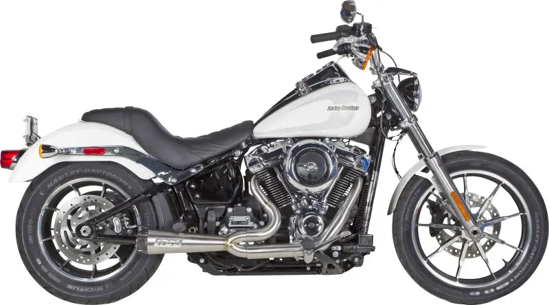 Comp S 2in1 Exhaust Softail Brushed W/Carbon End Cap - Powersports