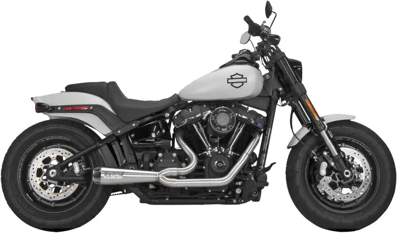 Comp S 2in1 Exhaust Softail Brushed W/Carbon End Cap - Powersports