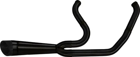 Comp S 2in1 Exhaust Softail M8 Black W/Turnout - Powersports