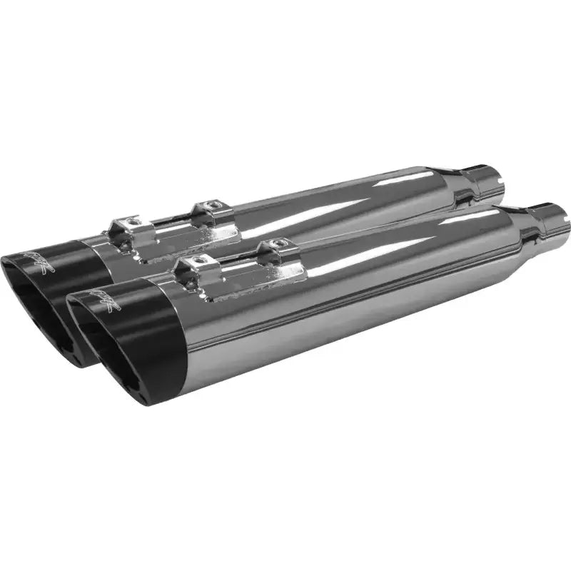 Chrome motorcycle exhaust pipes for Touring M8 Chrome with Slash Black End Cap