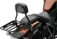 Mini Round Sissy Bar W/Pad Black Hon Rebel 1100 - COBRA