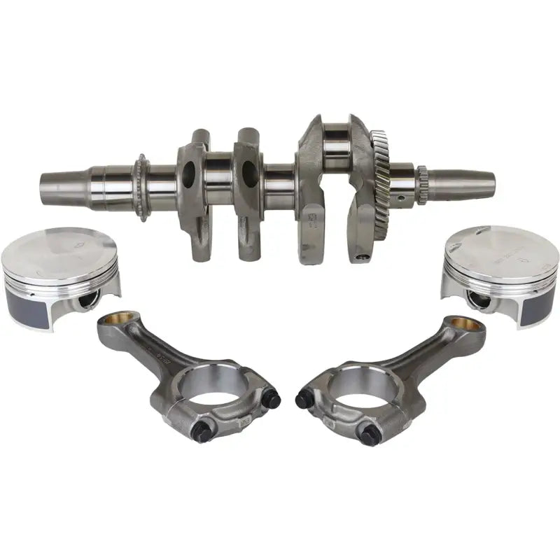 Engine crankshaft pistons and connecting rods from the Complete Engine Rebuild Kit Pol perfect for hot rods