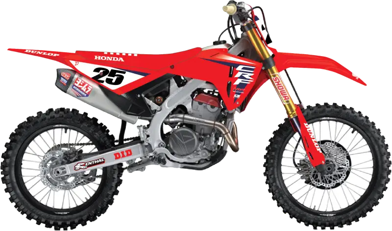 Complete Kit 25 Hrc Crf 450r (21 24) Wht Bg - D-COR