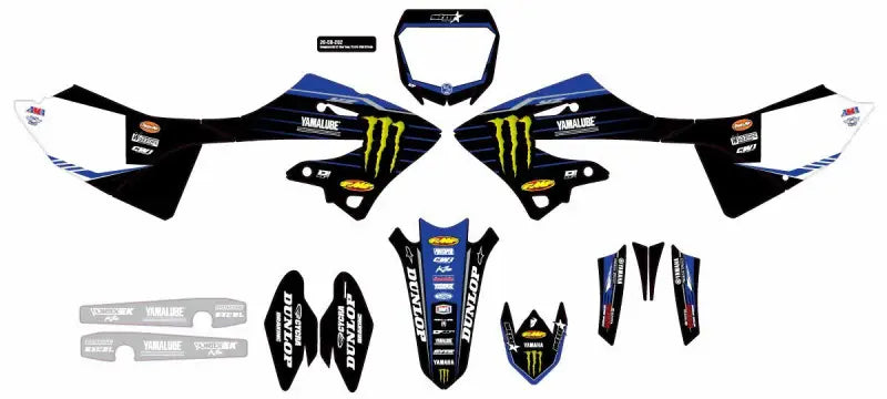 D-COR Complete Kit 22 Star Yam White Bg for Powersports
