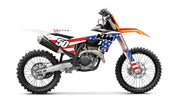 Complete Kit Usa Ktm Sx/F 125 250 Wht Bg - D-COR