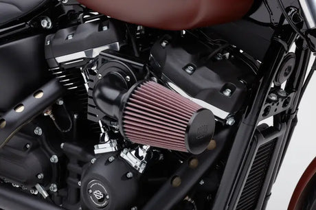 Cone Air Intake System Black / Black Softail 18 22 - COBRA