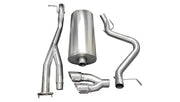 Stainless steel exhaust system for Chevrolet Silverado short bed with sport cat-back setup
