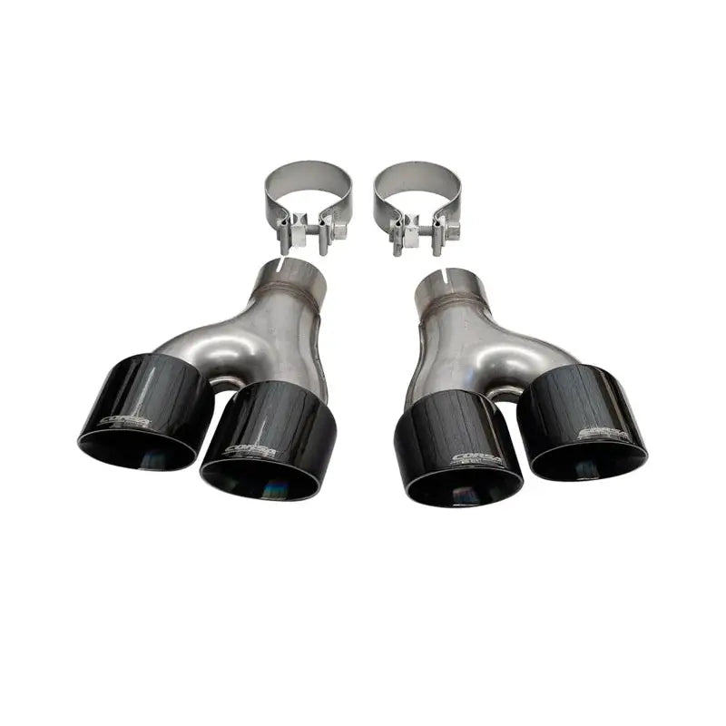 CORSA Performance 14068BLK Corsa 11-21 Jeep Grand Cherokee Twin 2.5in Inlet / 4in Outlet Black PVD Pro-Series Tip Kit - 14068BLK