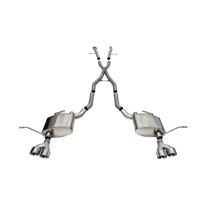 CORSA Performance 21188 Corsa 11-21 Jeep Grand Cherokee Xtreme 2.5in Cat-Back Dual Rear Exit w/Twin 4in Polished Tips - 21188