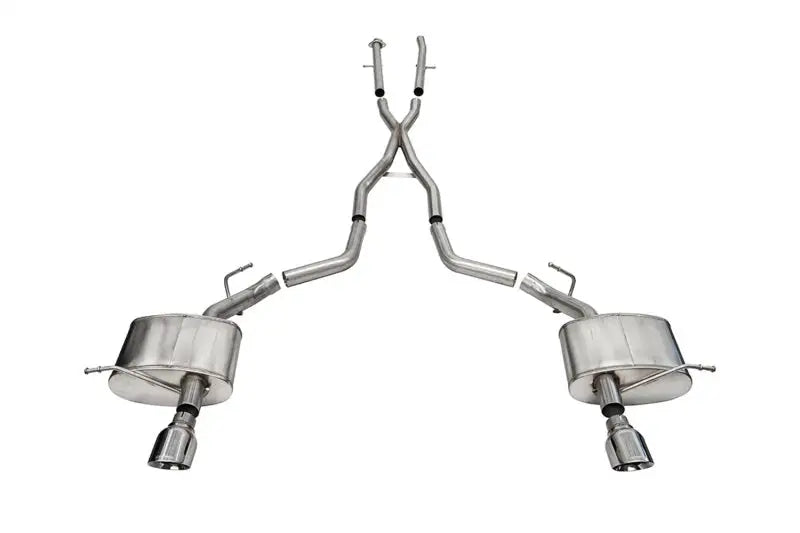 Stainless steel exhaust system with dual rear exit for Dodge Durango Xtreme 2.5in tips