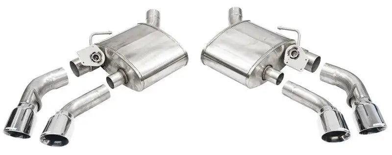 Corsa 16-20 Chevrolet Camaro SS/ZL1 6.2L V8 Polished Xtreme Axle-Back Exhaust with Factory NPP Valve, featuring drone-free aggressive sound and dual 4.0in. Pro Series tips