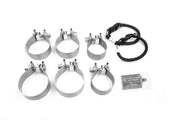 Stainless steel clamps, wiring harness, and Huskey 2000 anti-seize packet for CORSA 16-20 Chevrolet Camaro SS/ZL1 6.2L V8 Polished Xtreme Axle-Back Exhaust with Factory NPP Valve.
