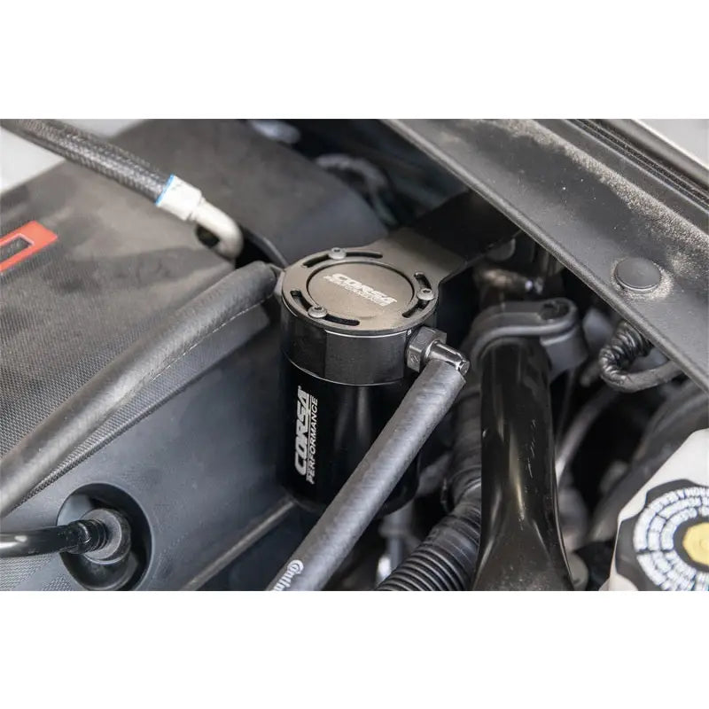 CORSA Performance CC0007 Corsa 16-22 Chevrolet Camaro SS Coupe 6.2L V8 (RWD) Aluminum Oil Catch Can w/Mounting Bracket