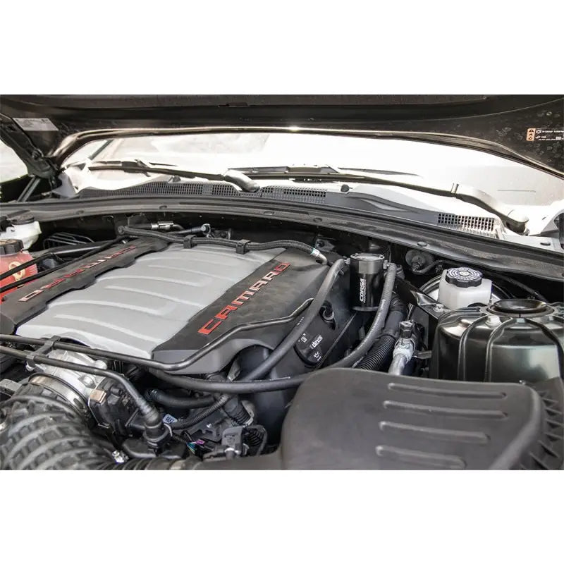 CORSA Performance CC0007 Corsa 16-22 Chevrolet Camaro SS Coupe 6.2L V8 (RWD) Aluminum Oil Catch Can w/Mounting Bracket