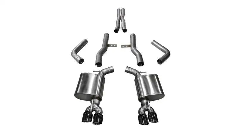 CORSA Performance Corsa 17-18 Dodge Challenger 5.7L V8 Xtreme Cat-Back Dual Rear Exit w/3.5in Black Tips