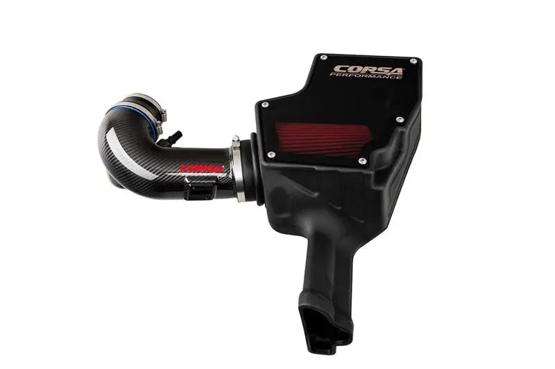 Corsa 18-22 Ford Mustang GT 5.0L V8 Carbon Fiber Air Intake w/ DryTech 3D No Oil - Truck & Automotive