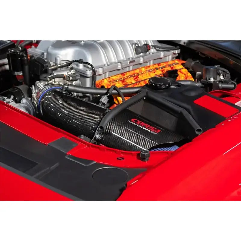 Car engine with carbon fiber air intake for Dodge Challenger SRT Hellcat Redeye Demon