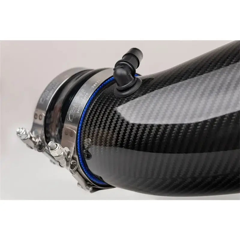 Carbon fiber air intake pipe with hose clamps for Dodge Challenger SRT Hellcat Redeye