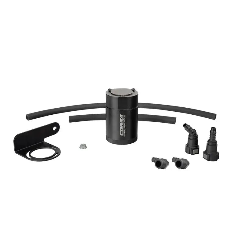 CORSA Performance CC0011 Corsa 19-22 Silverado/Sierra & 21-22 Tahoe/Suburban/Yukon/Denali Aluminum Oil Catch Can w/ Bracket