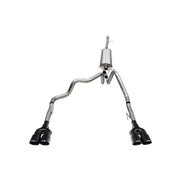 CORSA Performance 21200BPC Corsa 19-23GMC Sierra 1500 Cat-Back Dual Rear Exit with Twin 4in Black Powder Coat Pro-Series Tips