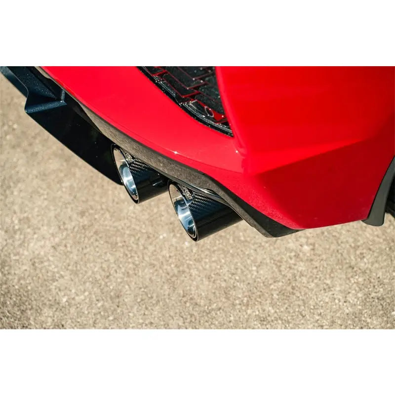 Corsa 20-23 Chevrolet Corvette C8 RWD 3in Delete 4 Valve Cat-Back w/NPP w/4.5in CF Polished Tips - 21106CF