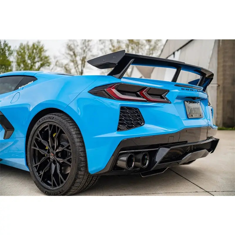 CORSA Performance 21100CFBLK Corsa 20-23 Chevrolet Corvette C8 RWD 3in Valved Cat-Back w/ 4.5in Carbon Fiber Black PVD