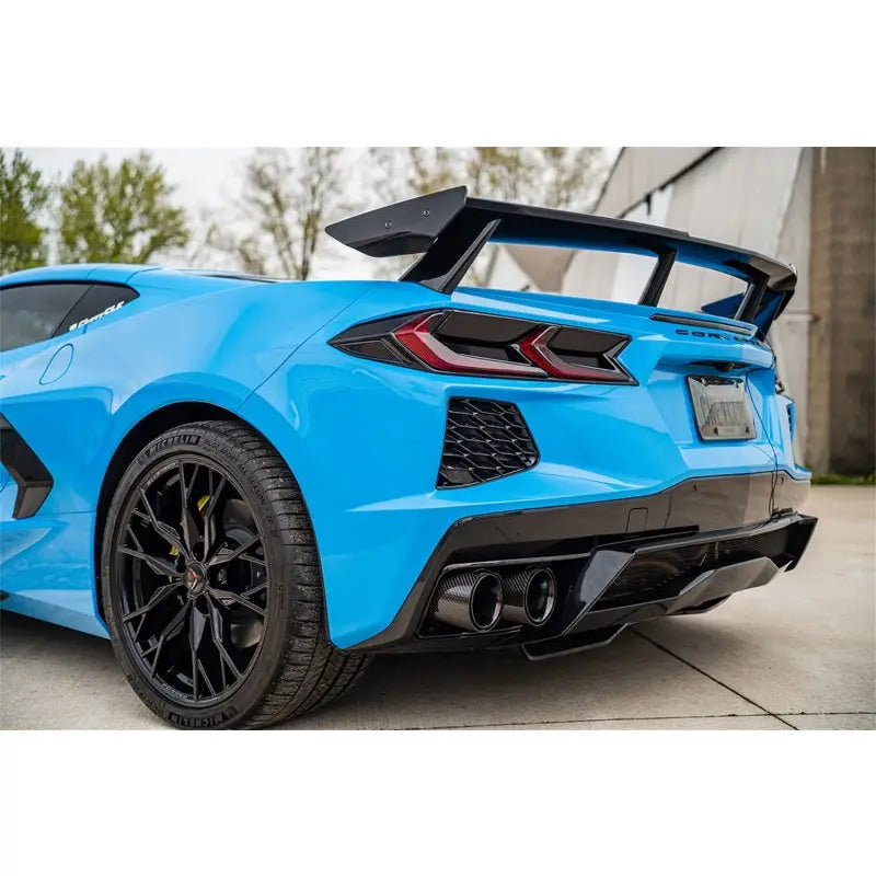 CORSA Performance 21100CFBLK Corsa 20-23 Chevrolet Corvette C8 RWD 3in Valved Cat-Back w/ 4.5in Carbon Fiber Black PVD