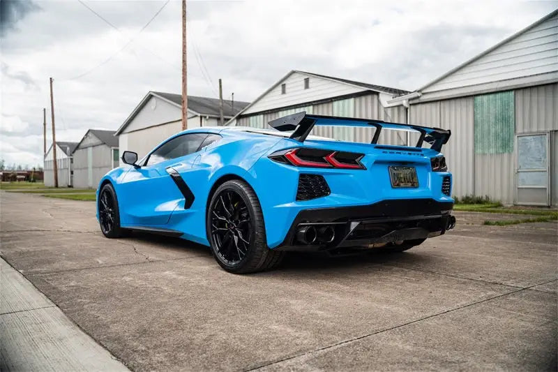 Corsa 20-23 Chevrolet Corvette C8 RWD 3in Xtreme Cat-Back Exhaust w/4.5in Carbon Fiber Black PVD - Truck & Automotive