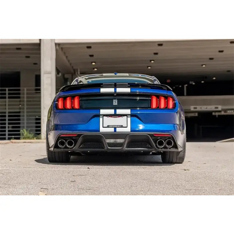 Corsa 2015-2020 Ford Mustang GT350/R 5.2L V8 Dual Rear Cat-Back- Stainless Exit - Truck & Automotive