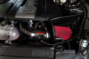 Car engine air intake system with black carbon fiber air design for Ford Mustang GT 5.0L V8