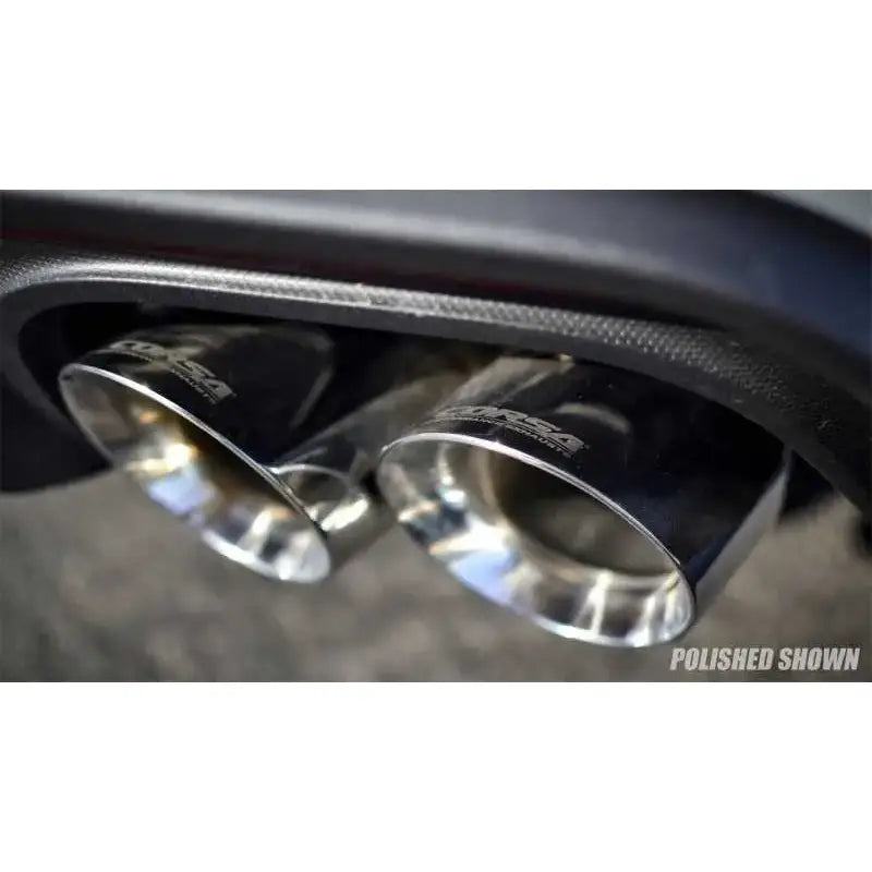 Corsa 2018+ Ford Mustang GT Fastback 5.0L 3in Cat-Back System Dual Rear Exit w/ 4in Black Tips 