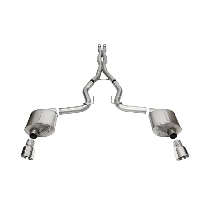 Corsa 3in dual rear exit exhaust with 4.5in Pro Series tips