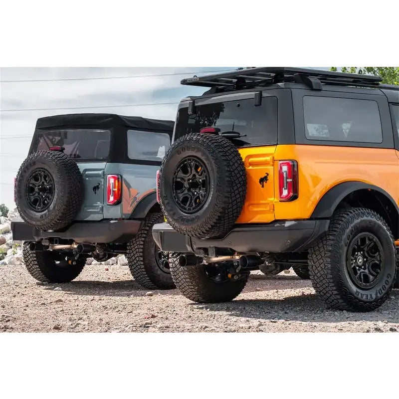 Corsa 21-22 Ford Bronco 2.3L Turbo 2.75in Cat-Back Single Exhaust w/ 4in Straight-Cut Polished Tips - Truck & Automotive