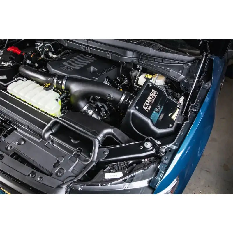CORSA PowerCore© Air Intake System installed in a Ford F-150 3.5L Turbo engine, showcasing optimized airflow design for enhanced performance, Truck & Automotive, Air Intake Systems, AVADA - Best Sellers