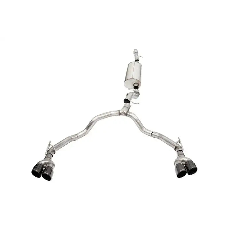 Corsa 21-22 Tahoe / GMC Yukon 4DR 6.2L 4WD Dual Rear 3in - 2.75in Sport Cat-Back DW 4in BLK Tips - Truck & Automotive