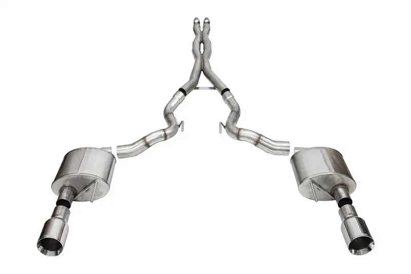 Stainless steel cat-back exhaust system for Ford Mustang GT Conv with Xtreme Cat-Back Exhaust