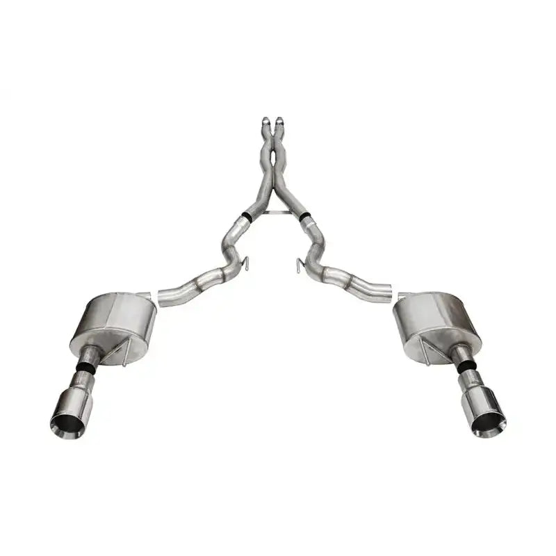 Stainless steel cat-back exhaust system for Ford Mustang GT Conv with Xtreme Cat-Back Exhaust
