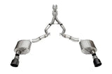Corsa 24 Ford MustangGT Conv Xtreme Cat-Back Ex.Sys 3.0in Dual Rear Ex w/4.5in Blk PVD ProSeries Tip - Exhaust