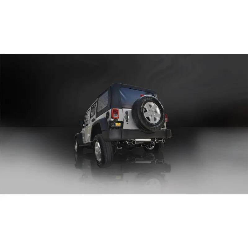 CORSA Performance 24412 Corsa/dB Jeep 07-11 Wrangler 3.8L/12-14 Wrangler 3.6L Polished Sport Axle-Back Exhaust