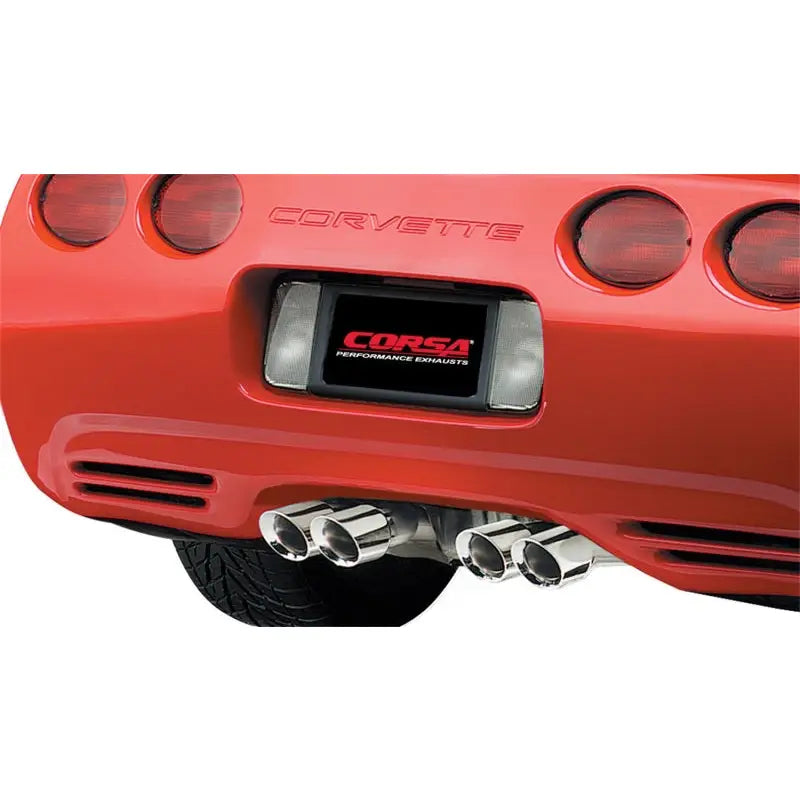 CORSA Performance 14114 Corsa 97-04 Chevrolet Corvette C5 Z06 5.7L V8 Polished Xtreme Cat-Back + XO Exhaust