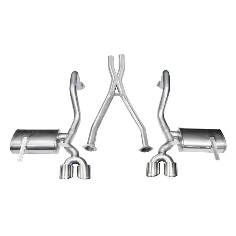 CORSA Performance 14962 Corsa 97-04 Chevrolet Corvette C5 Z06 5.7L V8 Polished Xtreme Cat-Back + XO Exhaust