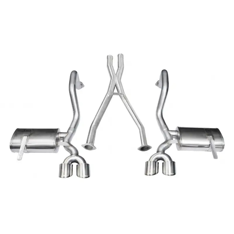 CORSA Performance 14962 Corsa 97-04 Chevrolet Corvette C5 Z06 5.7L V8 Polished Xtreme Cat-Back + XO Exhaust