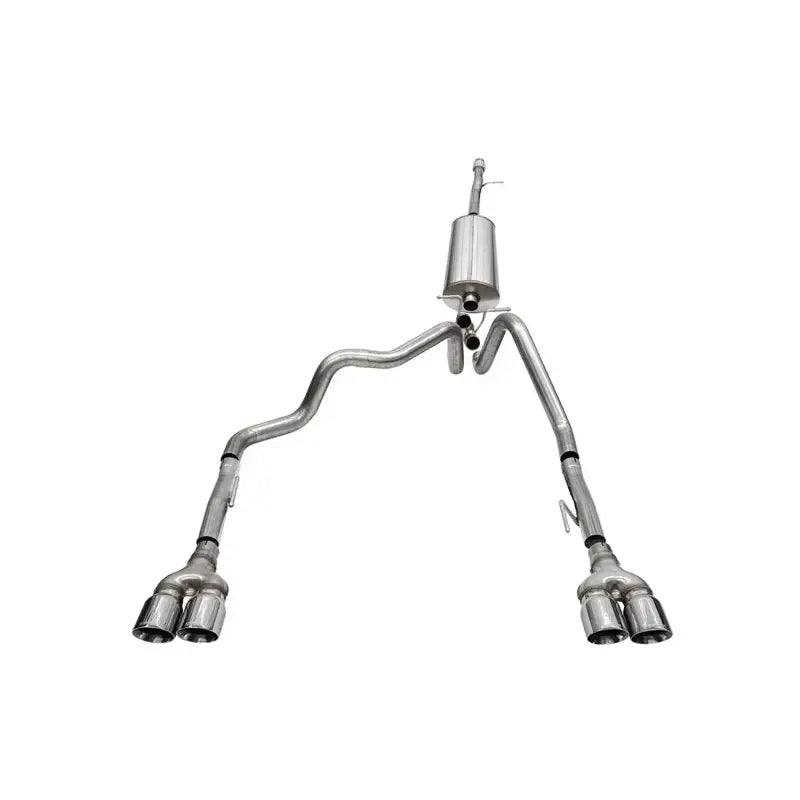 CORSA Performance 21200 Corsa 19-23 Chevrolet Silverado 1500 Cat-Back Dual Rear Exit with Twin 4in Polished Pro-Series Tips
