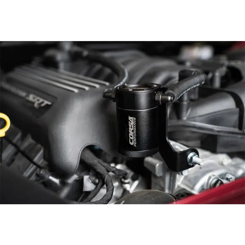 CORSA Performance CC0013 Corsa Performance Aluminum Oil Catch Can w/ Bracket - HEMI 6.4L