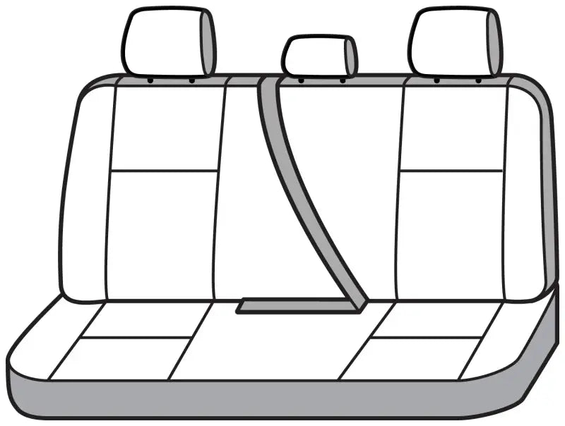 Covercraft 11-24 Dodge Ram Polycotton SeatSaver Custom Second Row Seat Covers - Charcoal - Seats