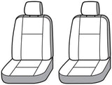 Two Toyota Tacoma Carhartt SeatSaver custom front row seat covers in Gravel color